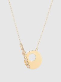 Bonheur Jewelry Caroline Flat Circle Pendant Necklace at Verishop