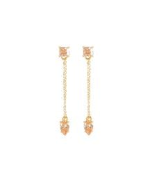 Bonheur Jewelry Kathryn Crystal Chain Earrings at Intermix