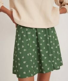 Bonnie Mini Skirt in Green Modern Ditsy at Marine Layer