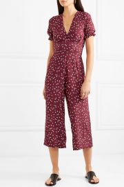 Bonnie floral-print piqué jumpsuit at Net A Porter