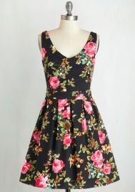 Bookmaking Brunch Dress in Black at ModCloth