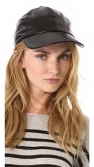 Bop Basics Leather Baseball Hat at Shopbop