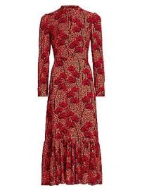 Borgo de Nor - Rafaela Printed Crepe Dress at Saks Fifth Avenue