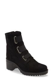 BosCoIndie Waterproof Bootie in Grey Suede at Nordstrom