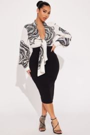 Boss Lady Midi Dress Fashion Nova at Fashion Nova