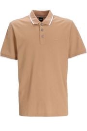 Boss Parlay 190 Polo Shirt Medium Beige 50494697 at Michael Stewart