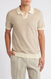 Boss Tempio Cotton Lyocell Polo Sweater at Nordstrom