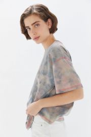 Boston Oversized Washed Tie-Dye Tee at Urban Outfitters