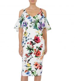 Botanica Cold Shoulder Dress by Anthea Crawford at Anthea Crawford