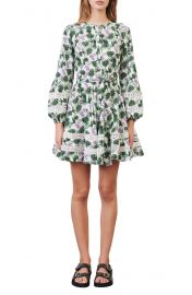 Botanical Print Long Sleeve Dress at Nordstrom