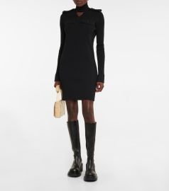 Bottega Veneta - Ribbed-knit turtleneck minidress at Mytheresa