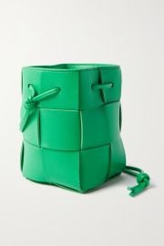 Bottega Veneta Cassette mini intrecciato leather bucket bag at Net a Porter