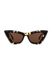 Bottega Veneta Caty Eye Sunglasses at Revolve