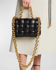 Bottega Veneta Chain Cassette Padded Intrecciato Crossbody Bag at Neiman Marcus