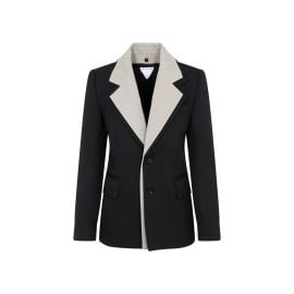 Bottega Veneta Curved Sleeved Jacket at Cettire