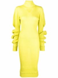 Bottega Veneta Cutout Ribbed Dress - at Farfetch