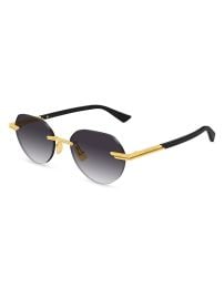 Bottega Veneta Glaze Rimless Sunglasses in Gold Grey at Saks Fifth Avenue