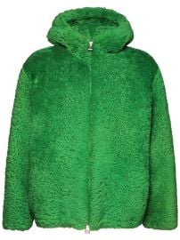 Bottega Veneta Hooded Teddy Shearling Jacket at Luisaviaroma