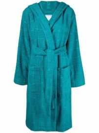 Bottega Veneta Intrecciato-pattern Flocked Belted Robe - at Farfetch