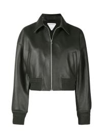 Bottega Veneta Leather Jacket at Cettire