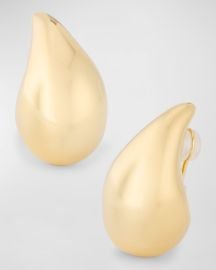 Bottega Veneta Medium 18K Gold-Finished Sterling Silver Drop Earrings at Neiman Marcus