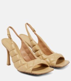 Bottega Veneta Padded leather slingback sandals at Mytheresa