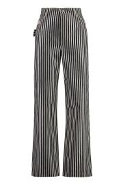 Bottega Veneta Striped Straight Leg Jeans at Cettire