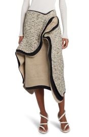 Bottega Veneta Terrazzo Asymmetric Ruffle Bouclé Midi Skirt at Nordstrom