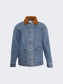 Bottega Veneta Vintage Indigo Denim Jacket at Cettire