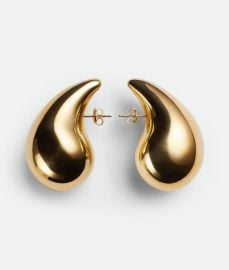 Bottega Veneta Womenx27s Drop Earrings in Yellow Gold Shop online now at Bottega Veneta