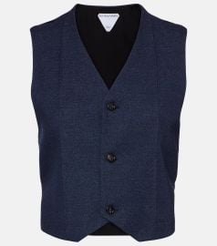 Bottega Veneta Wool Drill Vest at Mytheresa