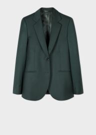 Bottle Green Two Button Cashmere Blend Blazer at Paul Smith