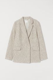 Boucl Jacket - Light beige melange - Ladies  HampM US at H&M