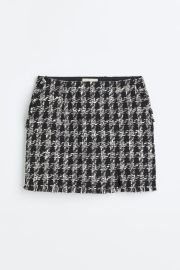 Boucl Skirt - Blackchecked - Ladies HampM US at H&M