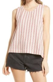 Boucl Stripe Cross Back Tank Top at Nordstrom