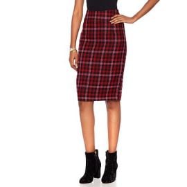 Boucle Pencil Skirt by HSN by Wendy Williams HSN Collection at HSN