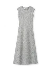 Boucle Tweed Knit Fit amp Flare Dress  St John Knits at St John