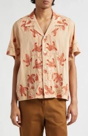 Bougainvillea Embroidered Camp Shirt at Nordstrom