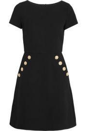 Boutique Moschino  Wool-crepe dress at Net A Porter