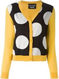 Boutique Moschino Polka Dot Panel Cardigan  - Verso at Farfetch