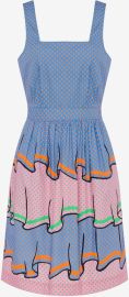 Boutique Moschino Trompe l il Polka Dot Midi Dress at Moschino