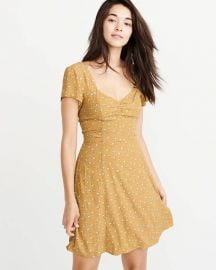 Bow Back Skater Dress by Abercrombie & Fitch at Abercrombie & Fitch