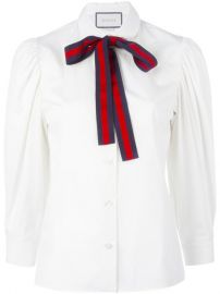 Bow Detail Shirt by Gucci at Farfetch