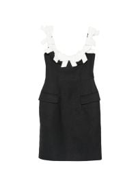 Bow Detail U neck Dress at Farfetch