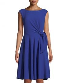 Bow-Front Sleeveless Crepe Dress  Tahari ASL at Last Call