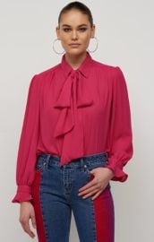 Bow-Neck Long-Sleeve Blouse New York Company at NY&C