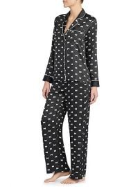 Bow Print Charmeuse Pajamas by Kate Spade at Saks Fifth Avenue