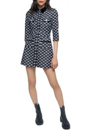 Bow Print Jacquard Dress by Maje at Nordstrom