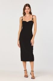 Bow Strap Bustier Midi Dress - ASTR the Label at ASTR The Label