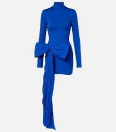 Bow-detail jersey minidress at Mytheresa